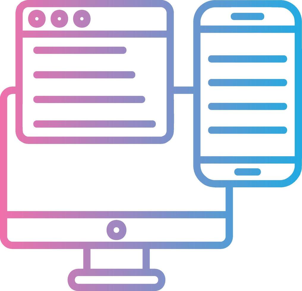 Responsive Design Business App Graphic vector