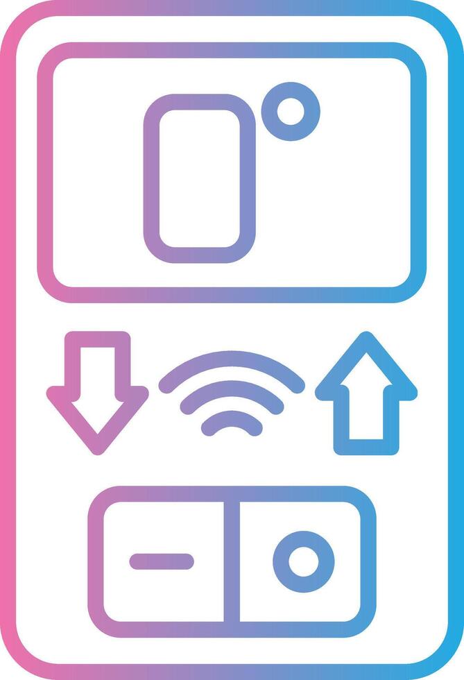 Thermostat Bold Outline Badge vector