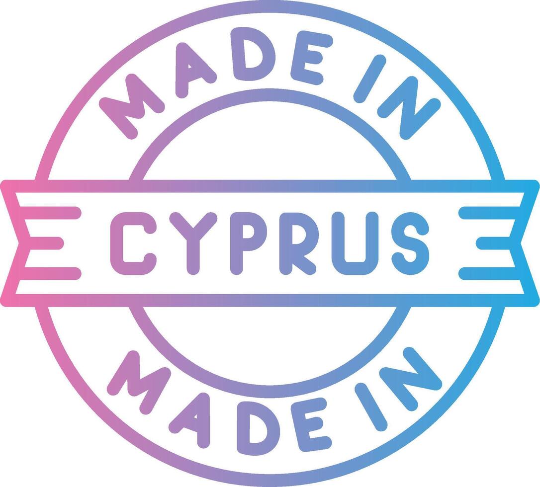 Made In Cyprus Bright Tone Visual vector
