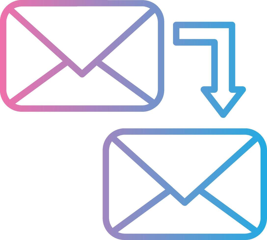 Mail Vivid App Element vector