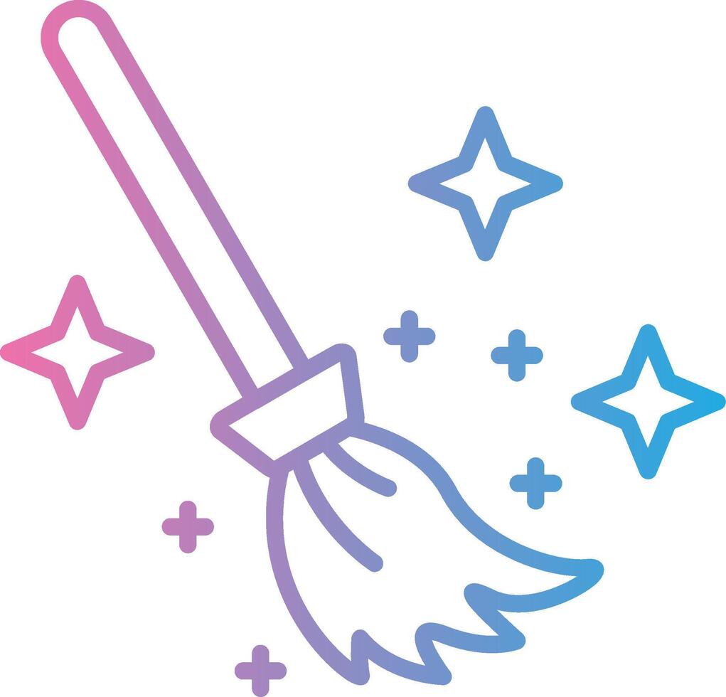 Magic Broom Coded UI Symbol vector