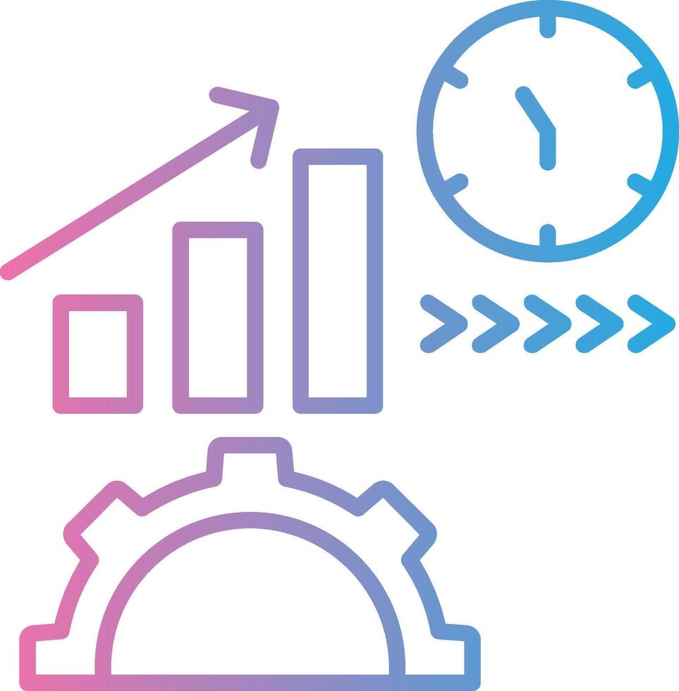 Time Interface Line Graphic vector