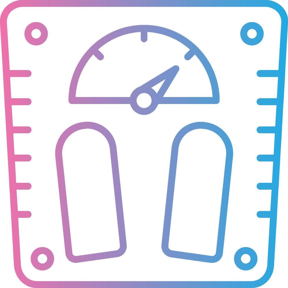 Weight Scale Interactive UI Design vector