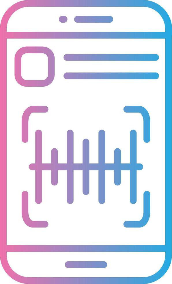 Barcode Neon UI Symbol vector