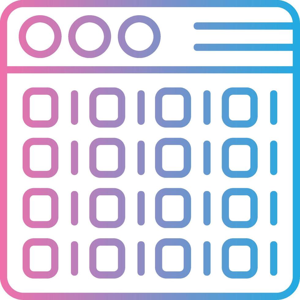 Binary Code Minimal Art Object vector