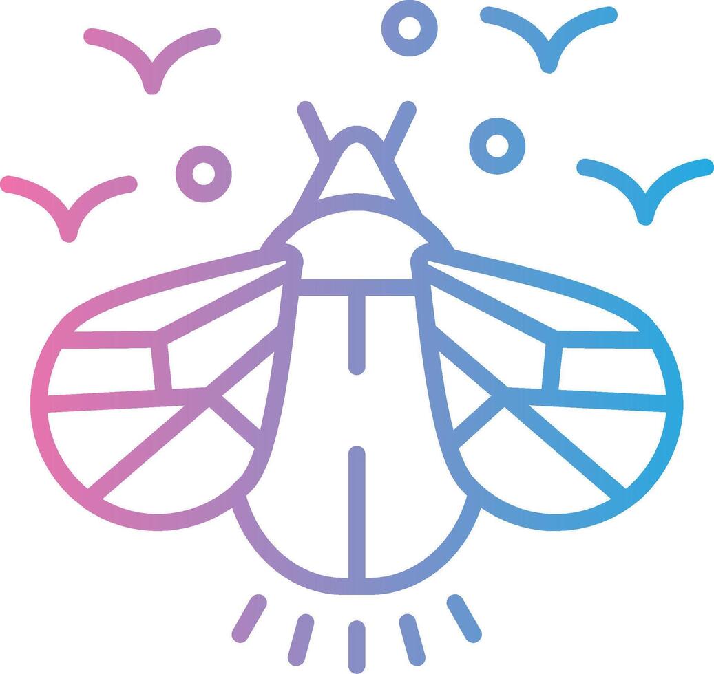Insect Muted Tone Element vector