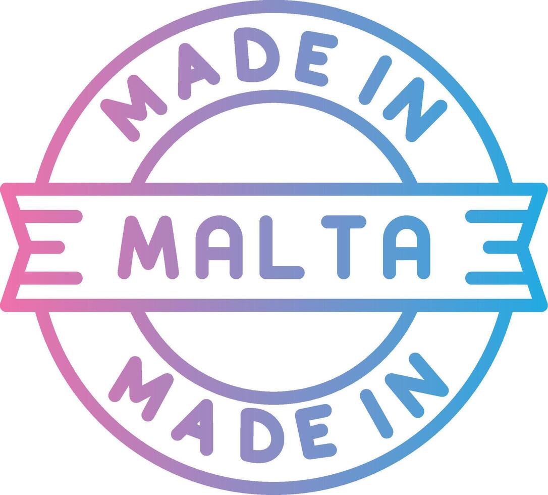 Made In Malta UI Badge vector