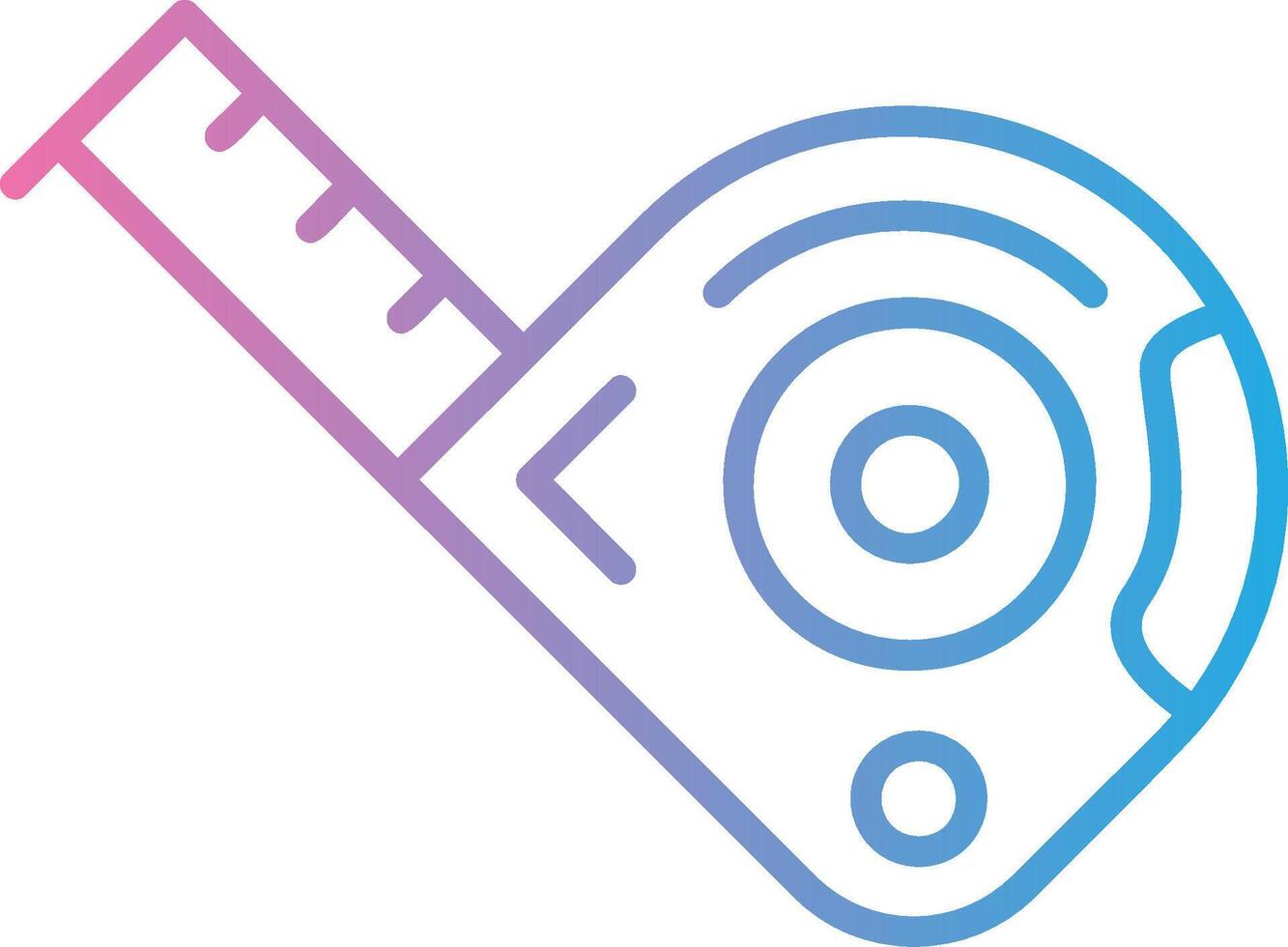 Measuring Tape Modern Tech Object vector