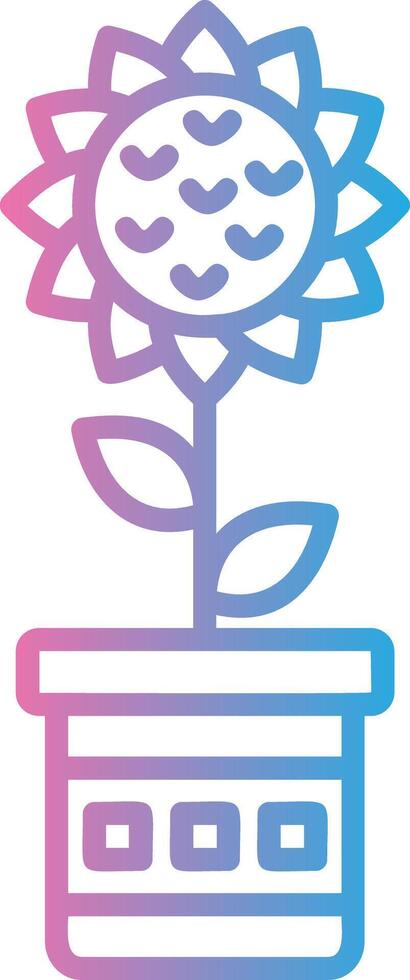 sunflower High Contrast Badge vector