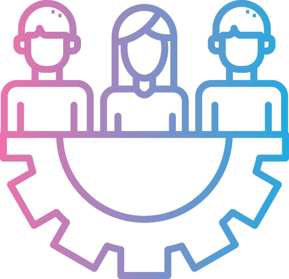 Team Work Flat UI Form vector