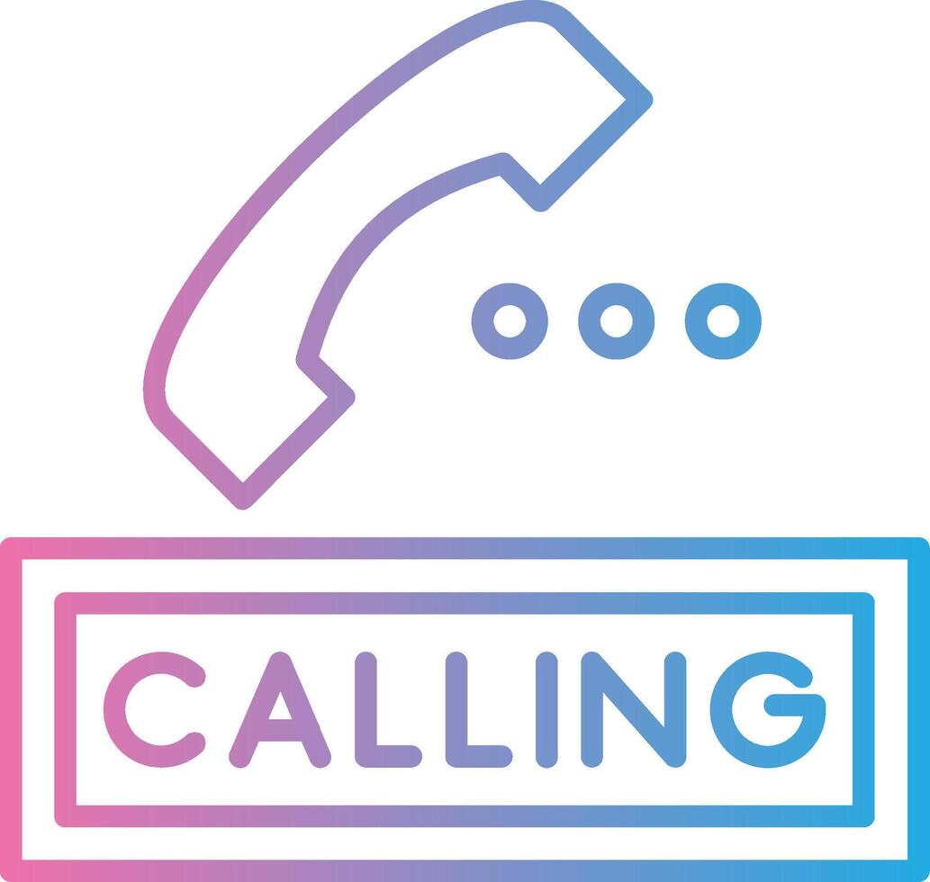 Calling Mobile App Illustration vector