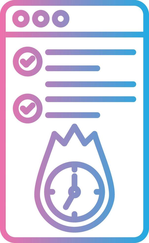 Deadline App Focused Design vector