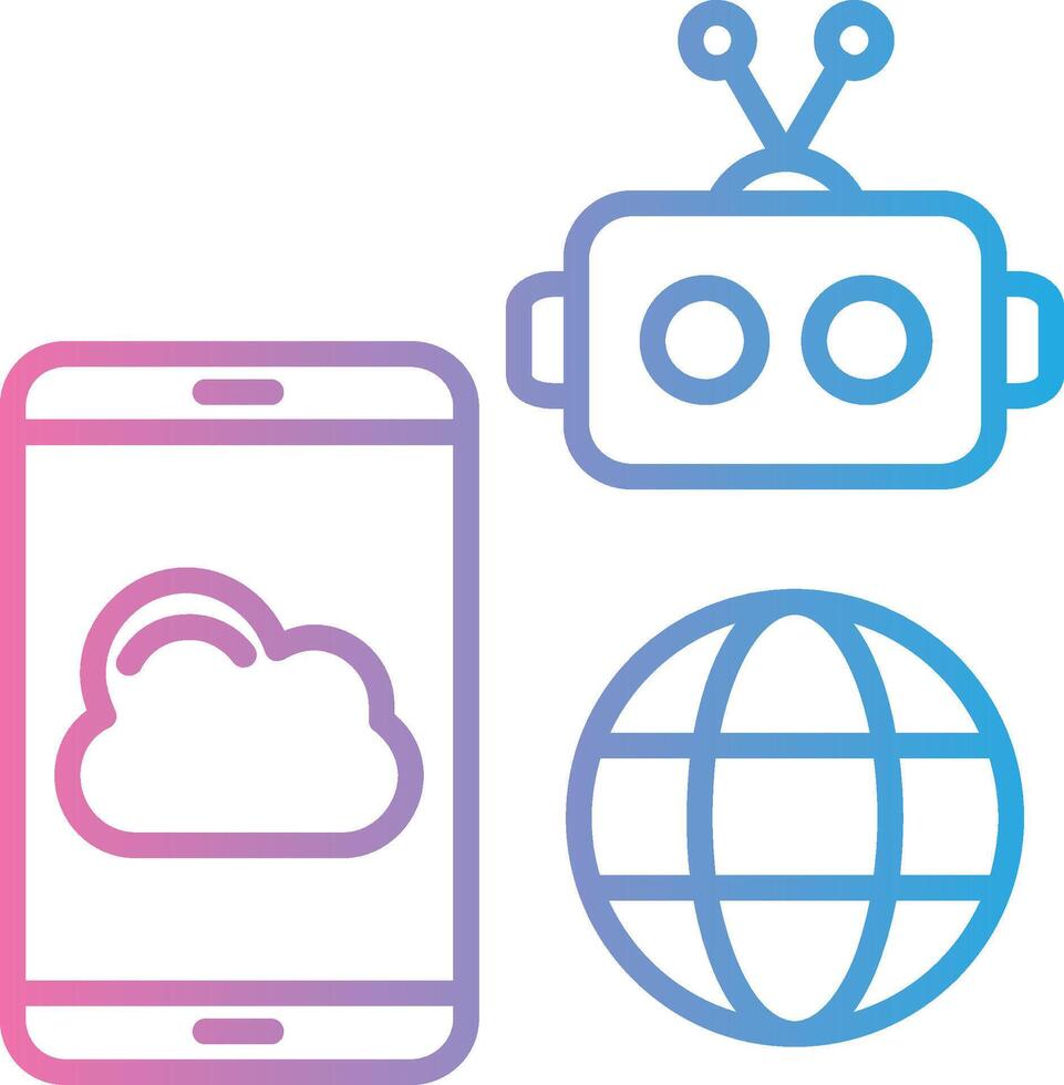 Mobile Cloud Responsive App Shape vector