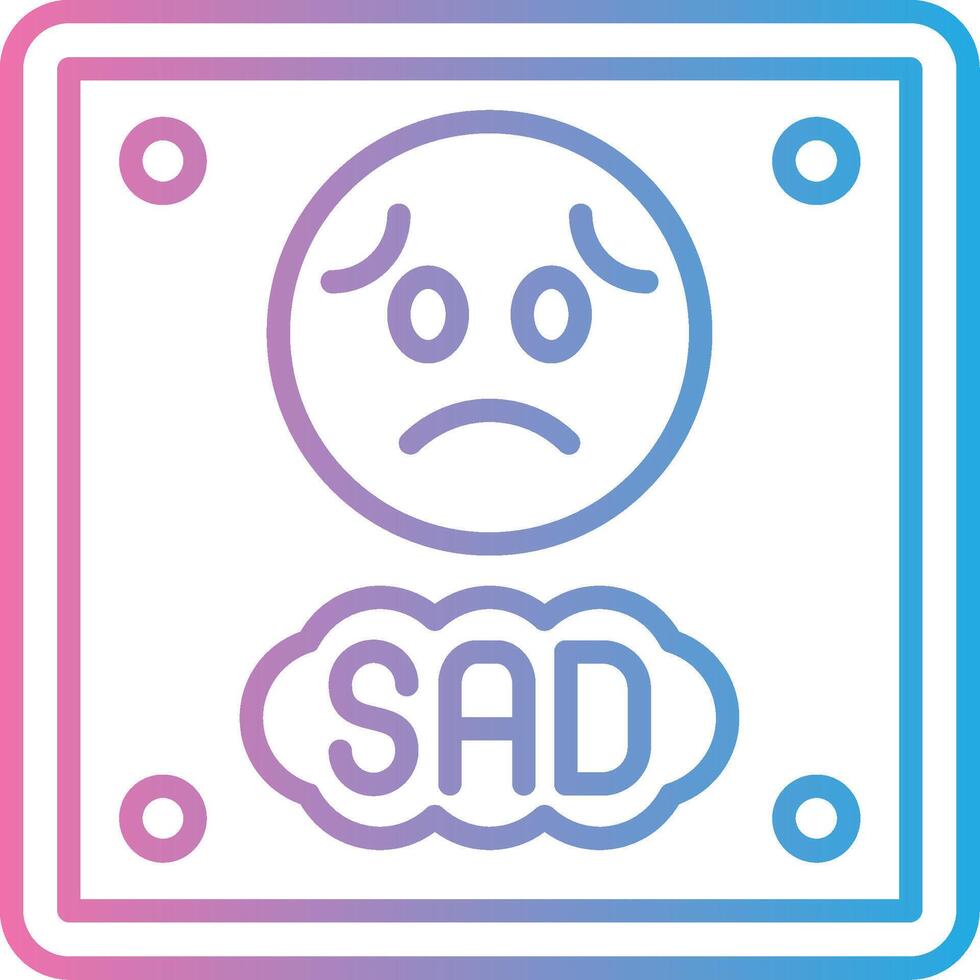 Sad Web Style Graphic vector