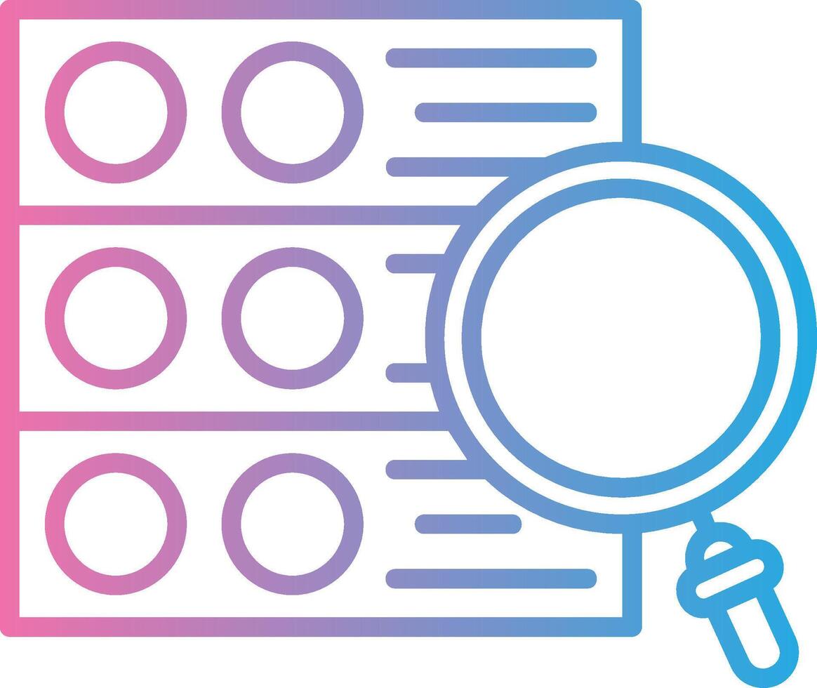 Search Data Modern Color Symbol vector