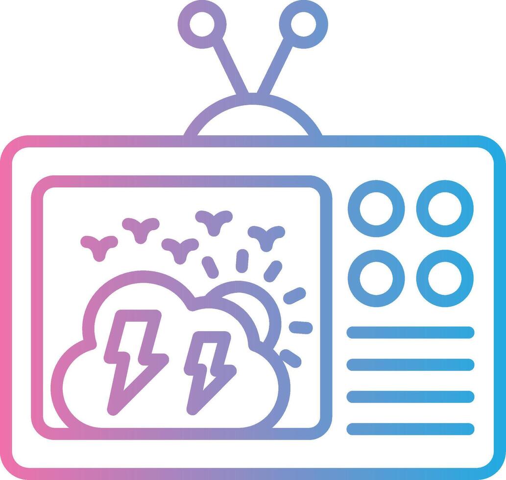 Television Smooth UI Symbol vector