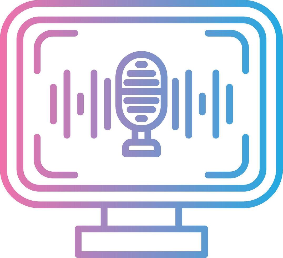 Voice Recognition Pastel Tone Form vector