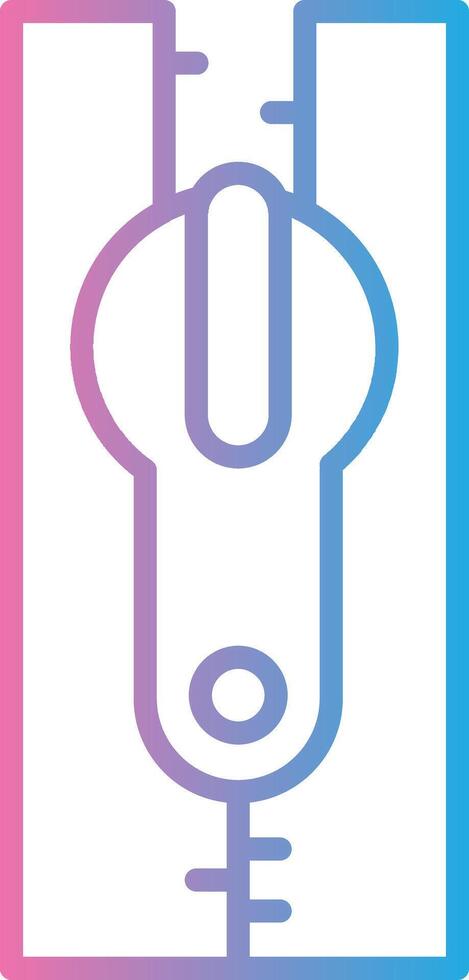 Zipper Modern Interface Badge vector