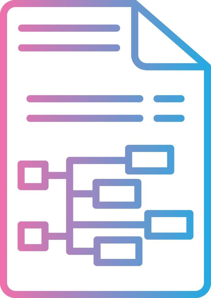 Hierarchical Thin Graphic Shape vector
