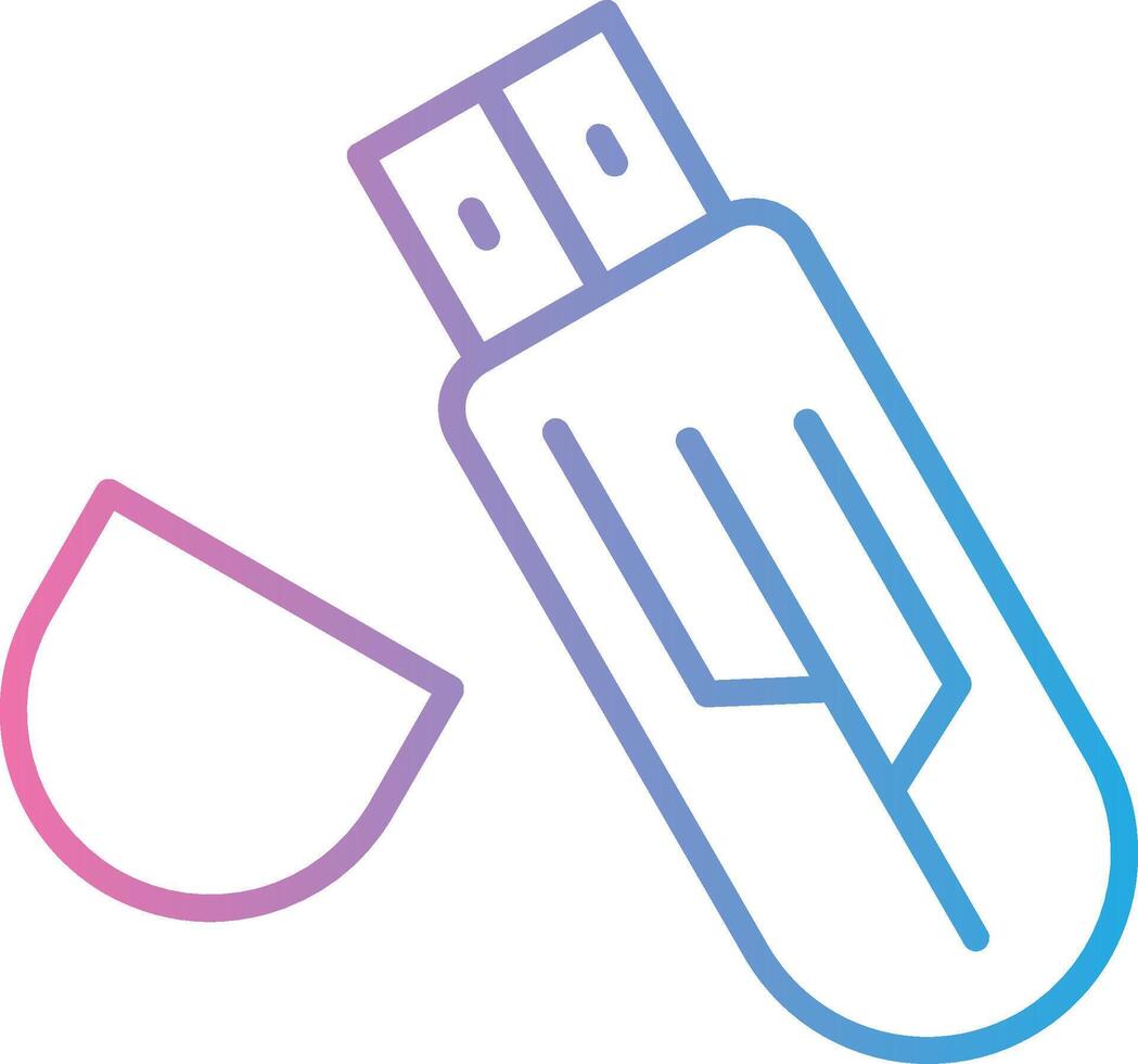 Pen Drive Interactive Symbol vector