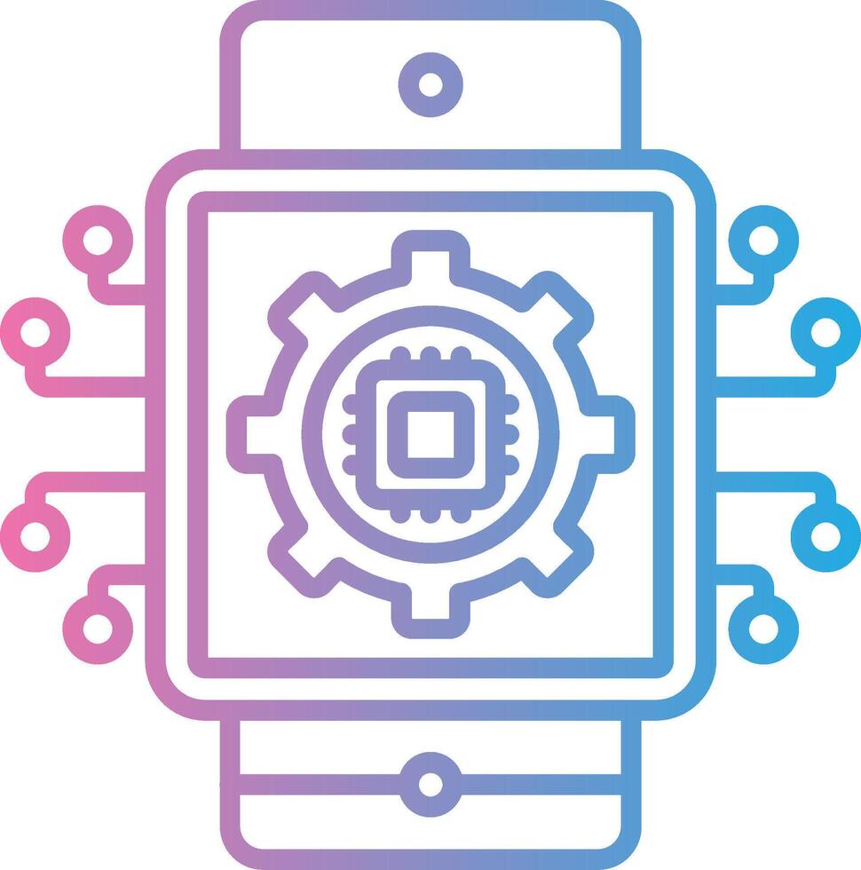 Smartwatch Web Based Design Element vector