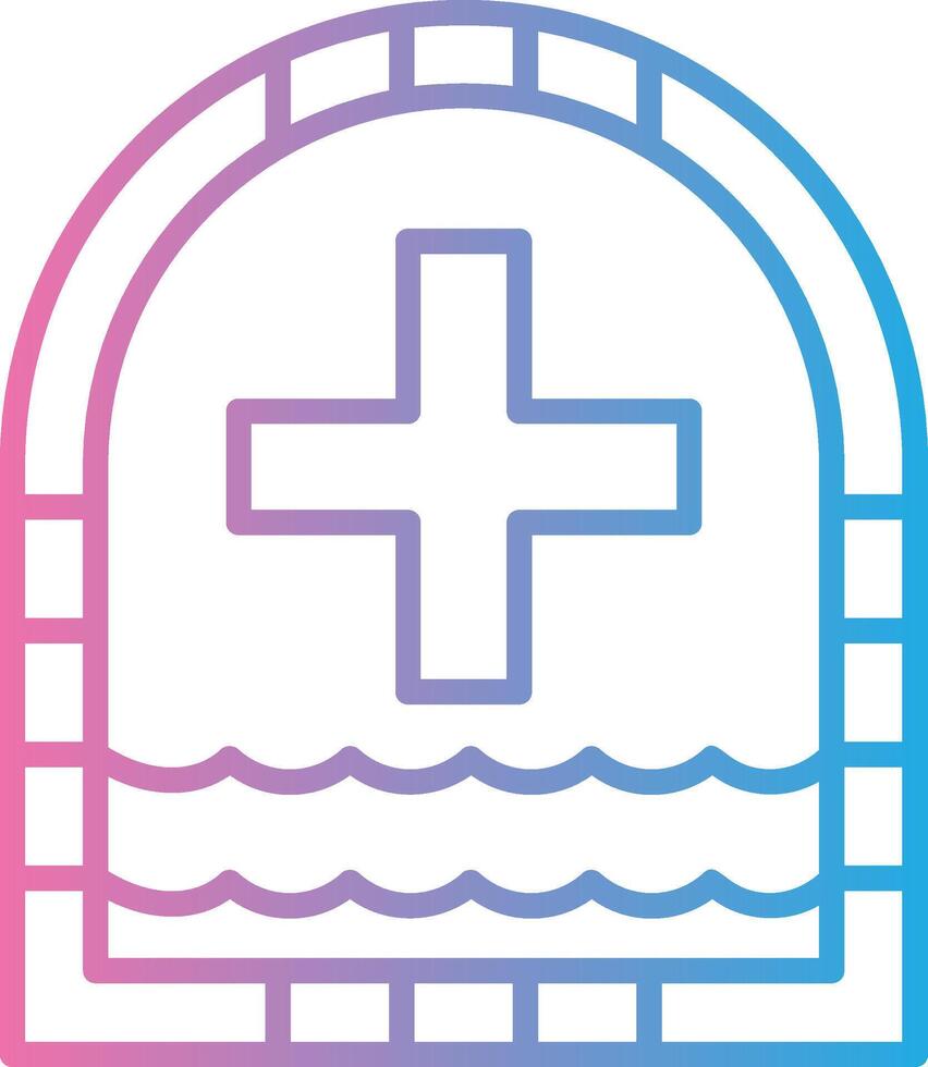 Stained Glass Window App Based UI Graphic vector