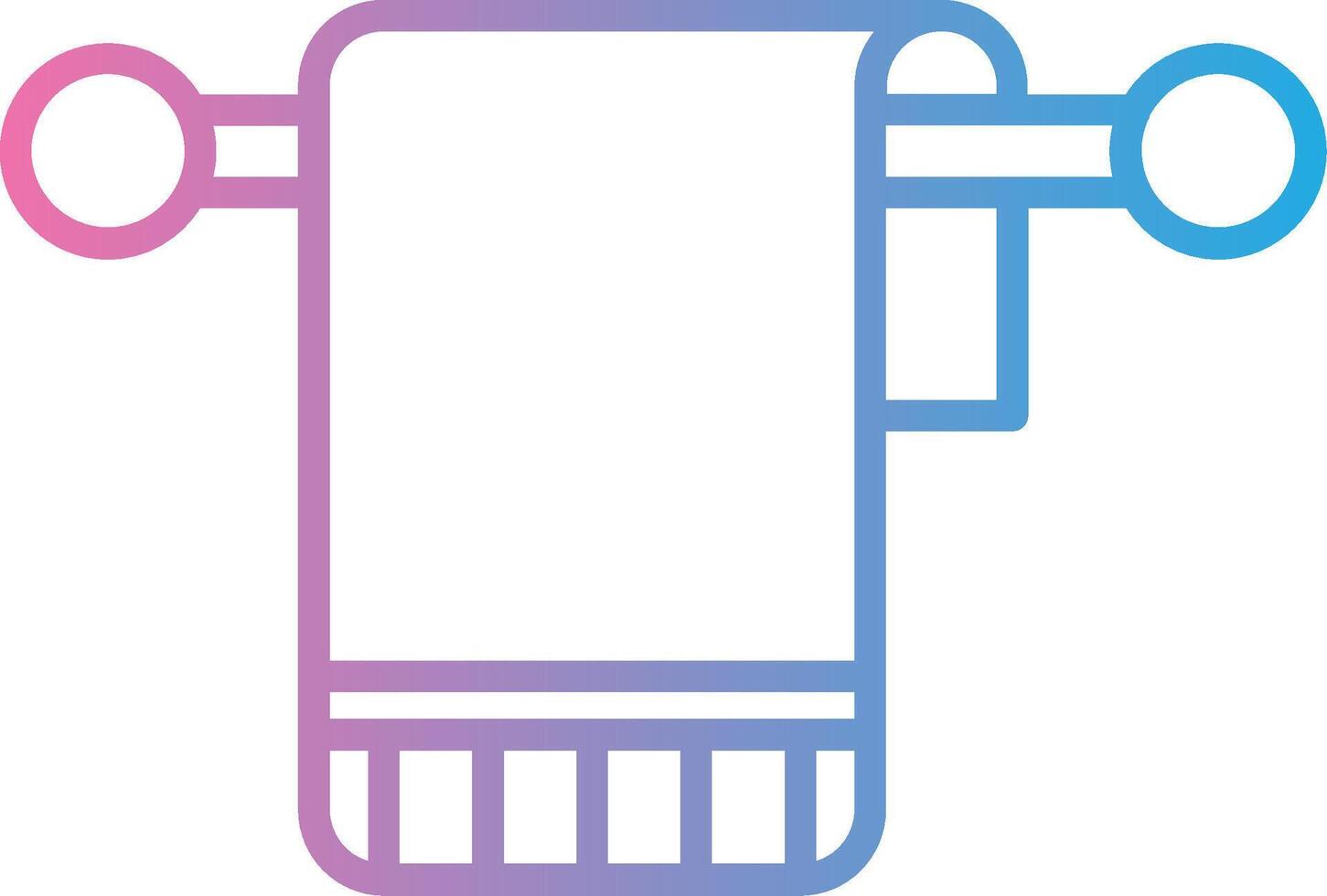 Towel Simplified Line Mark vector