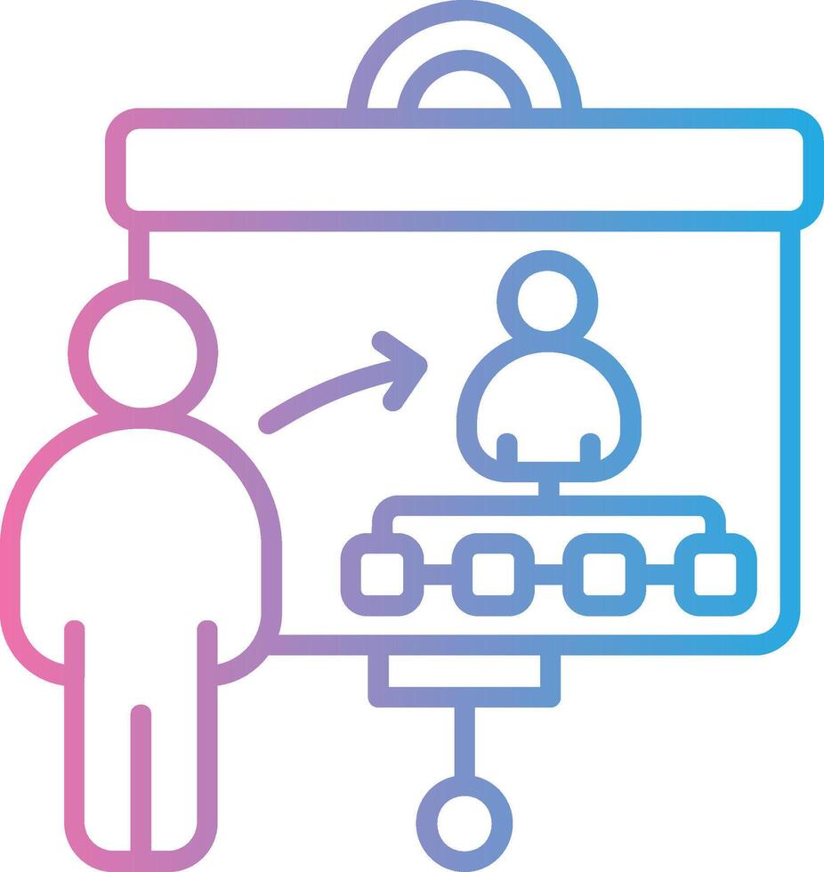 Training Neon UI Symbol vector