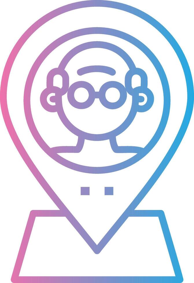 Call Center Outlined Frame Object vector