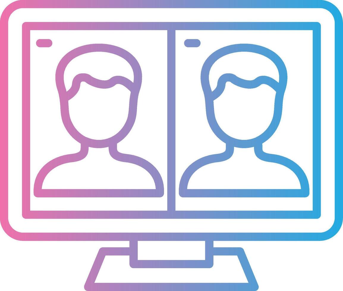 Meeting Soft Outline Graphic vector