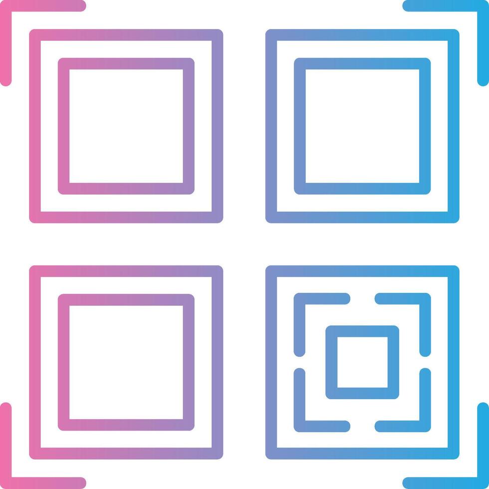 Qr Code Scan Geometric App Mark vector