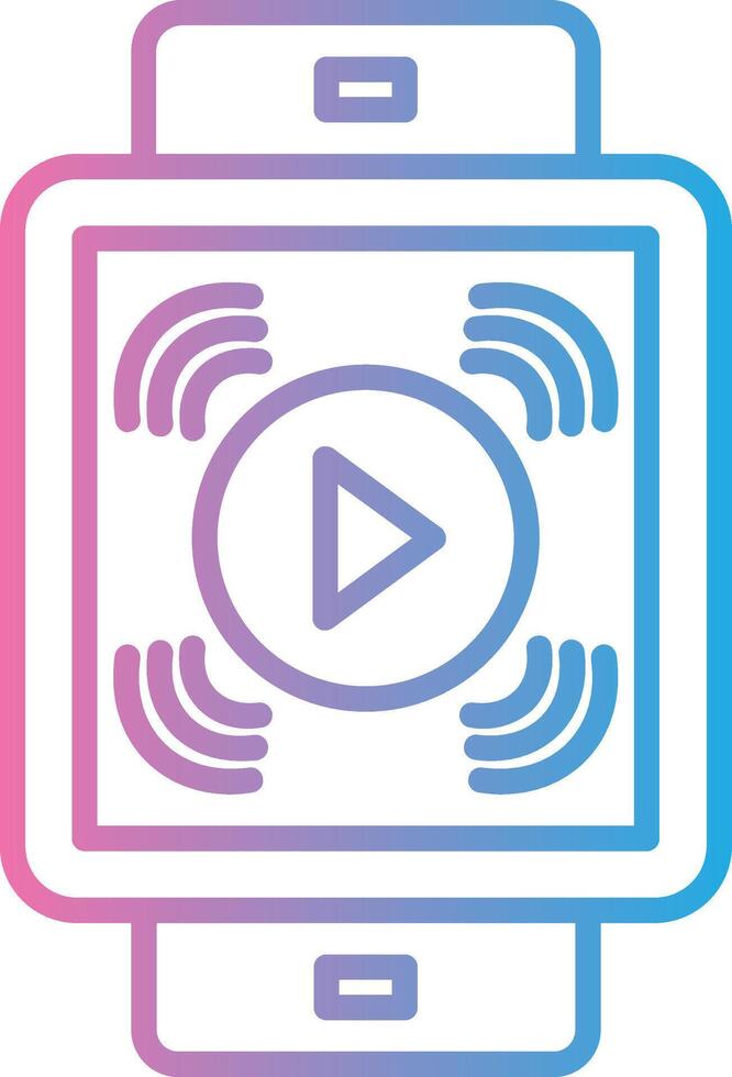 Smart Watch Gradient Color Form vector