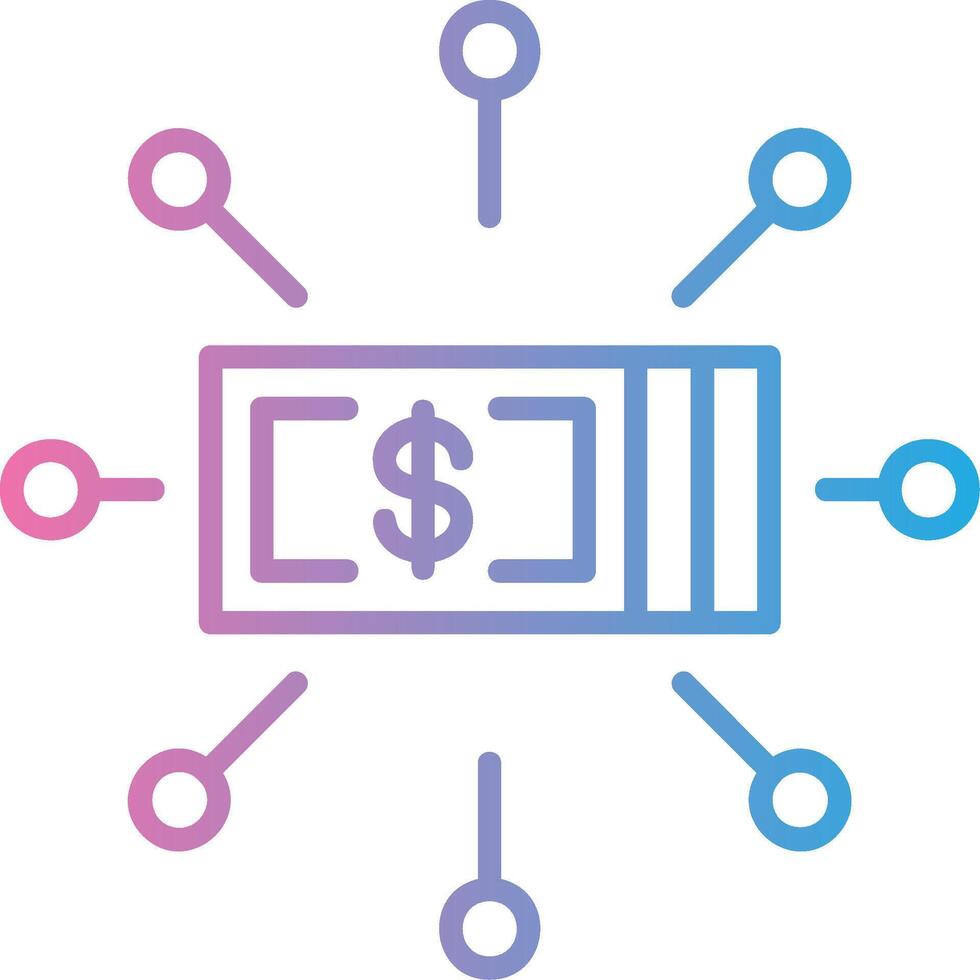 Digital Money Geometric App Mark vector