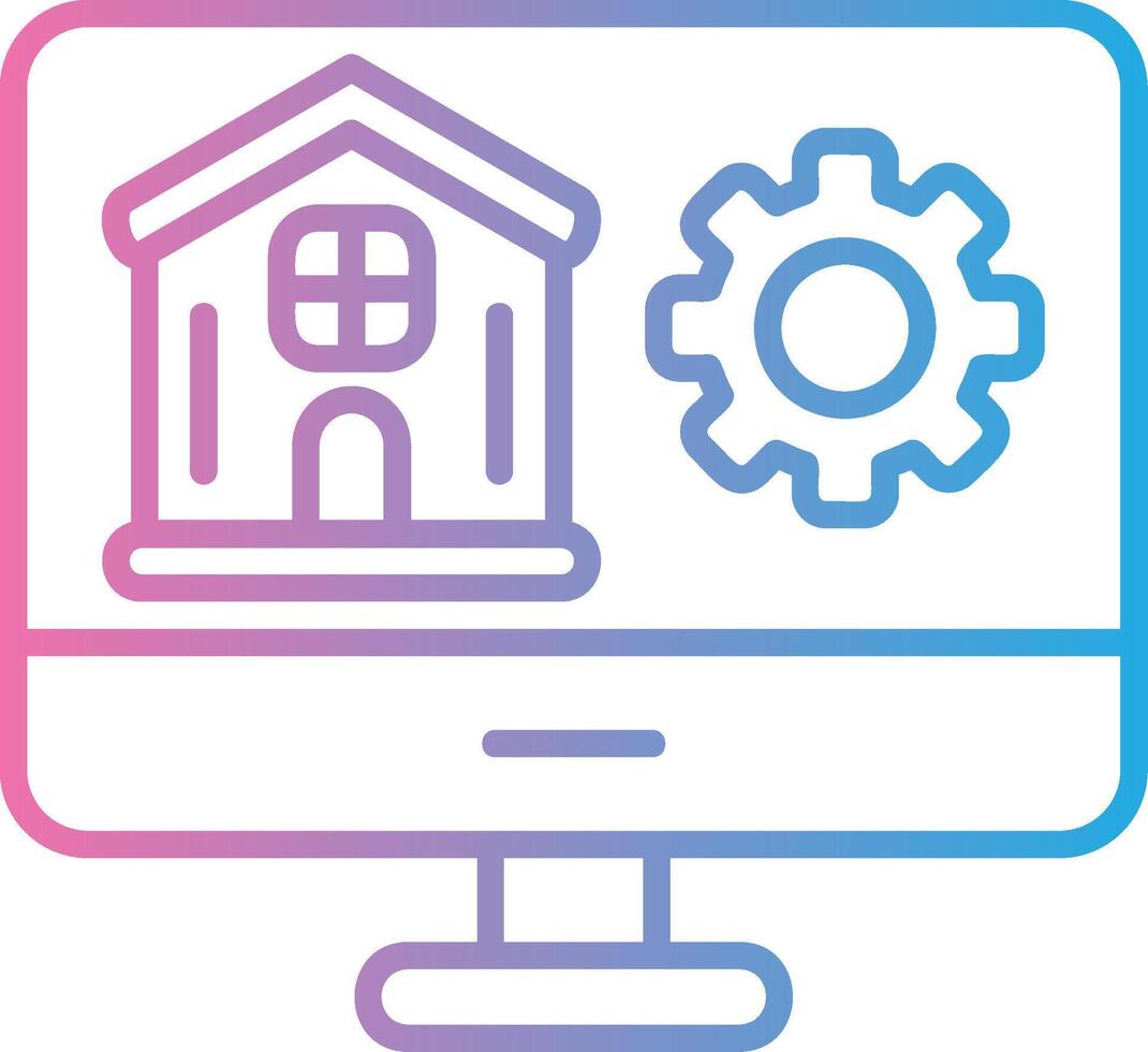Monitor Web Style Graphic vector
