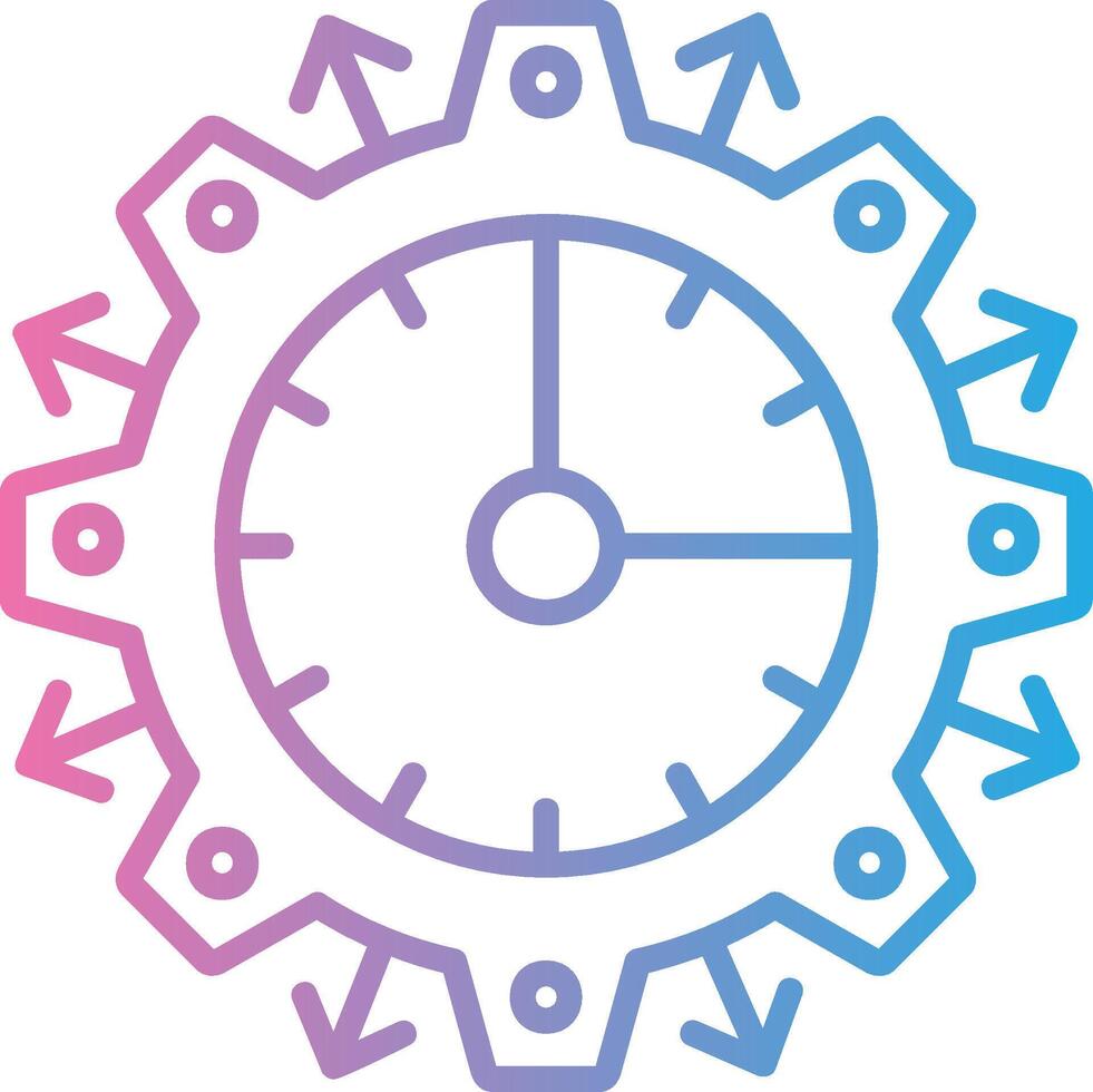 Project Management Gradient Style Element vector