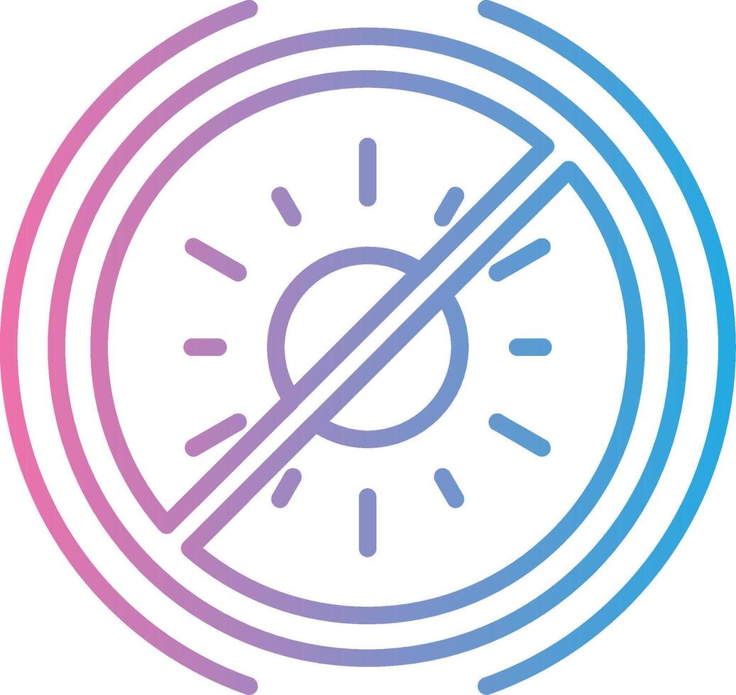 No Sun Custom Line Element vector