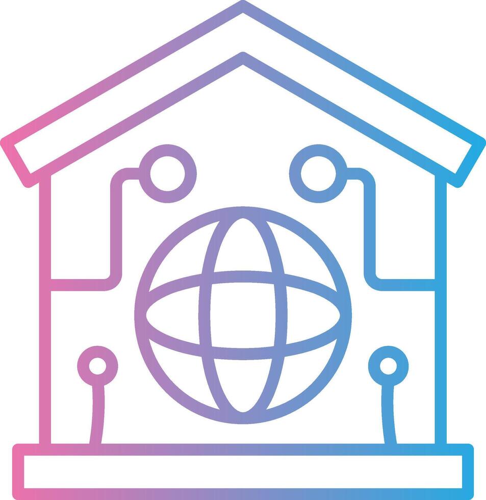 Smart Home User Friendly Drawing vector