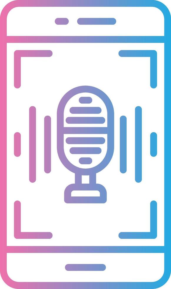 Voice Recognition Color Block Badge vector