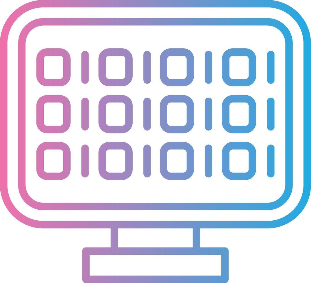 Binary Code Geometric App Mark vector