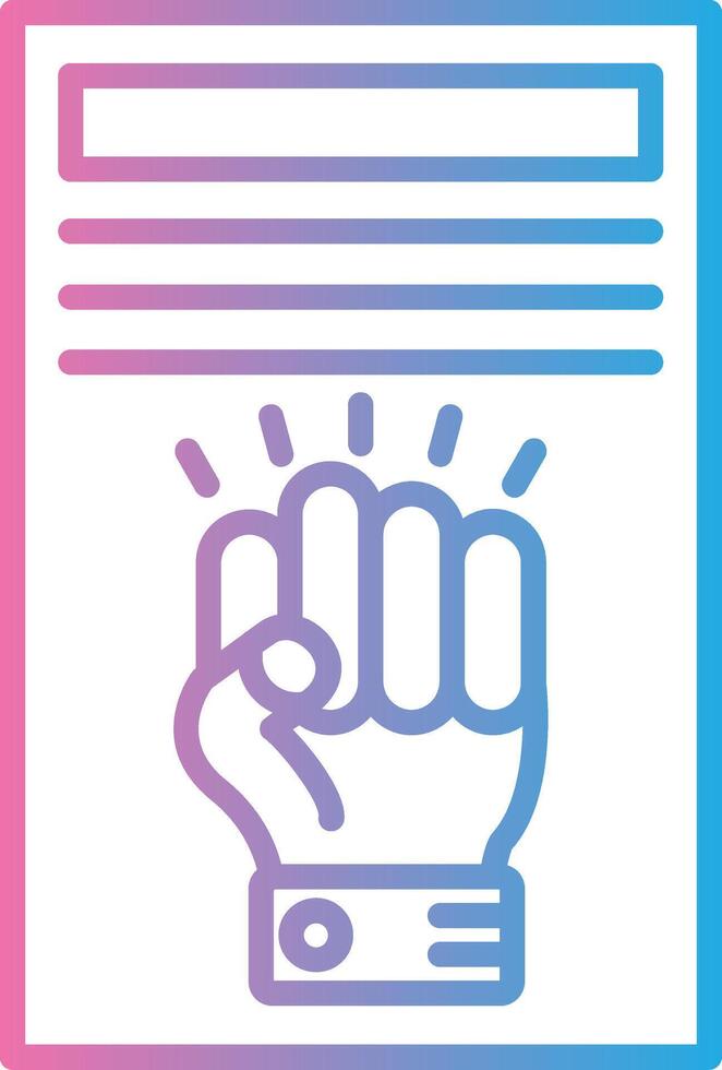 Human Rights Soft Outline Graphic vector