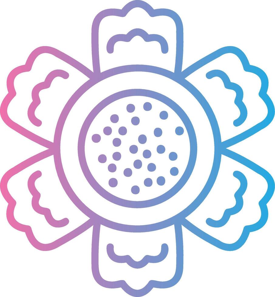 Rafflesia Shadowed Flat Design vector