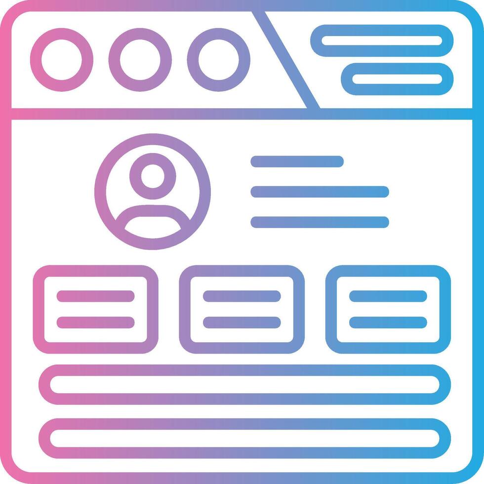 Profile Smooth UI Symbol vector