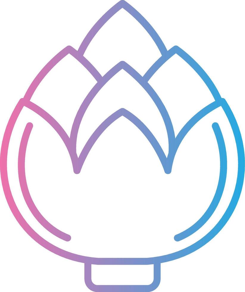 Artichoke Minimal Art Object vector