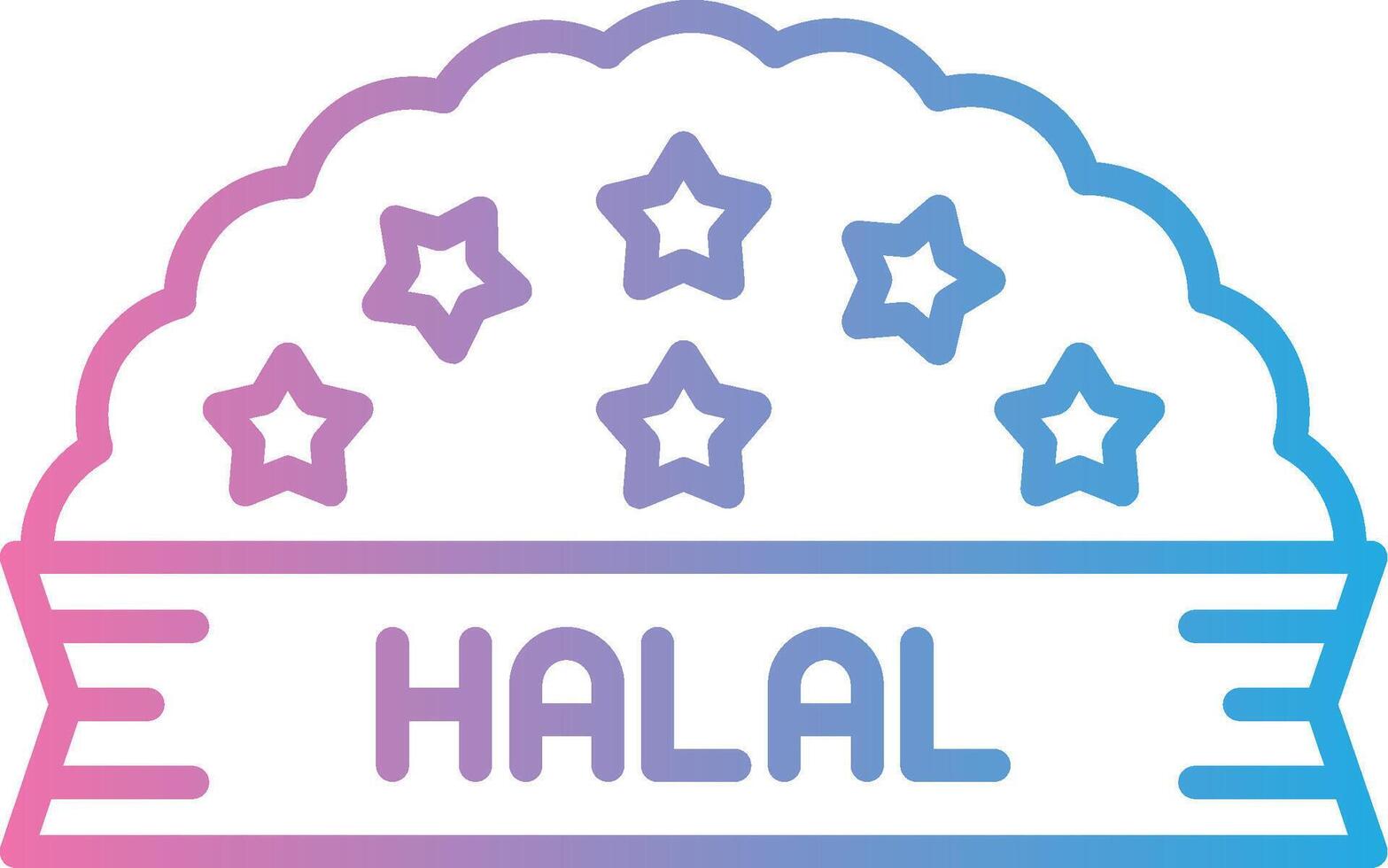 Halal Clean Sketch Form vector