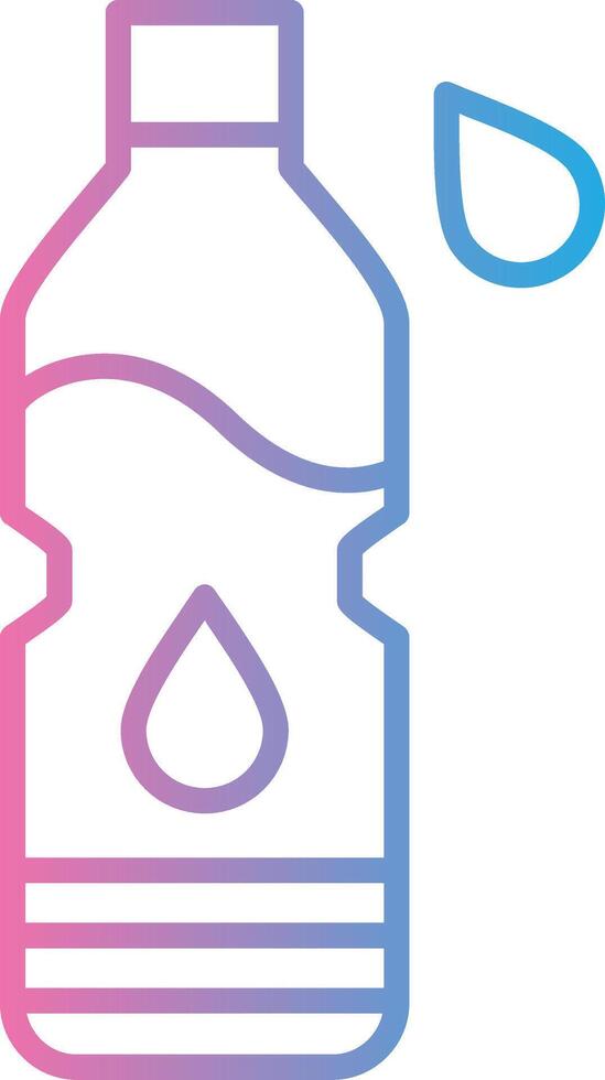 Water Bottle Digital App Concept vector