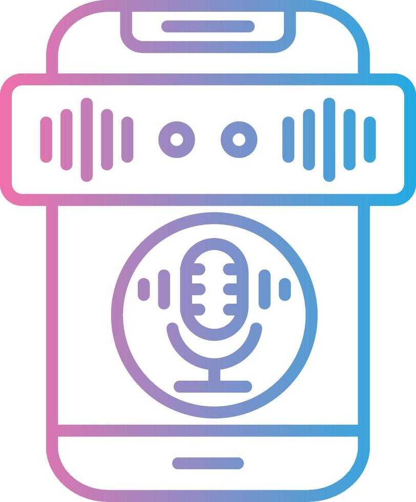 Recording Neon UI Symbol vector