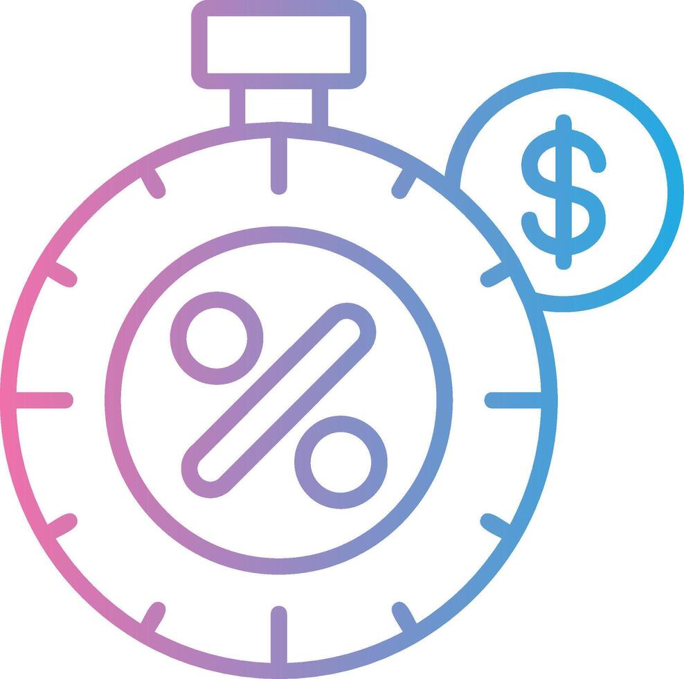 Stopwatch Crisp Outline Artwork vector