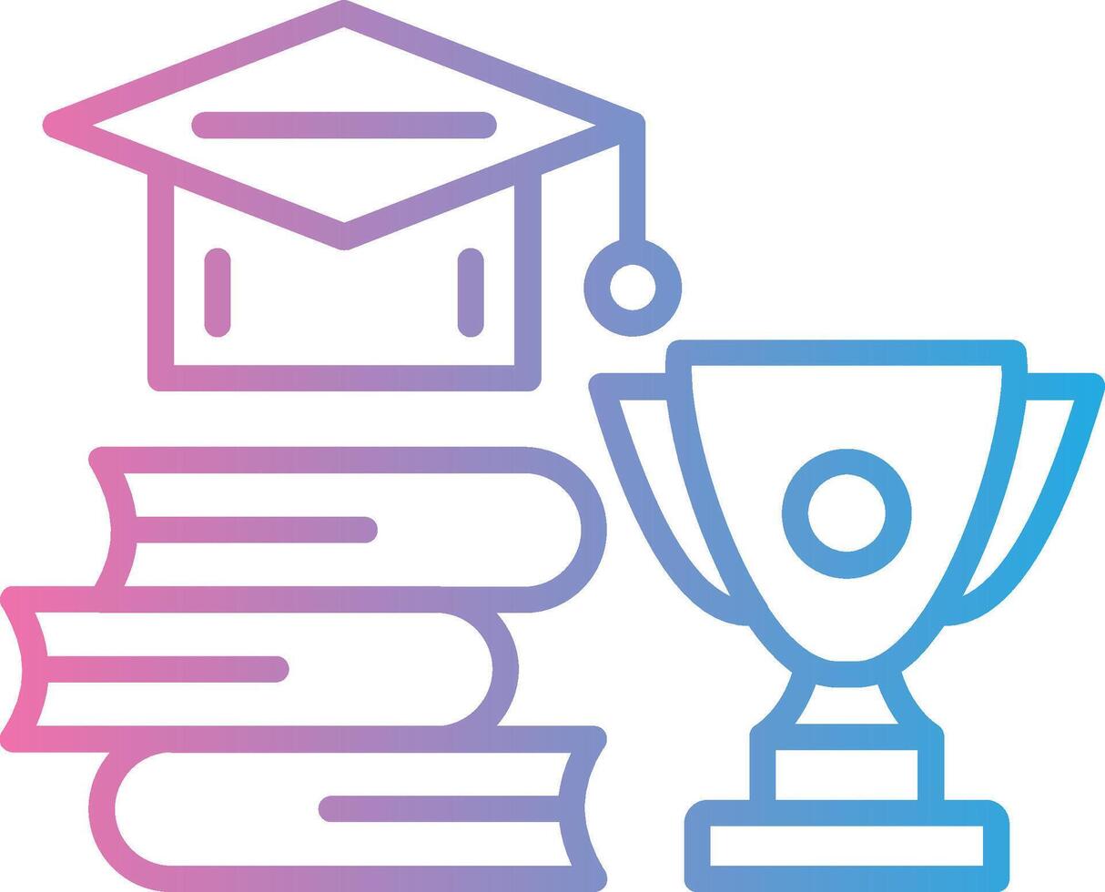 Trophy Neon UI Symbol vector