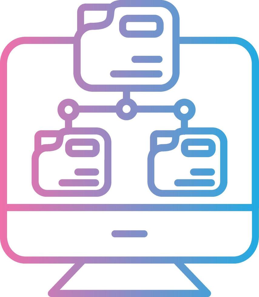Folder Network Web Based Design Element vector