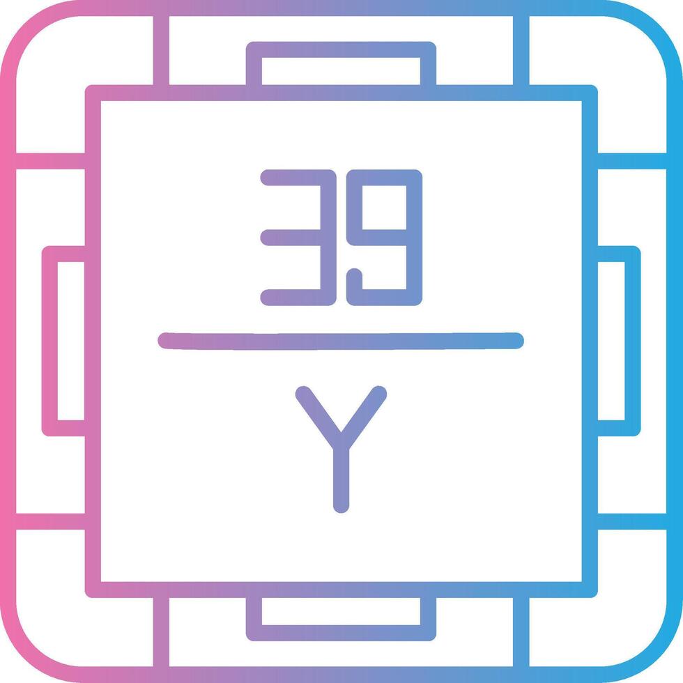 Yttrium Color Block Badge vector